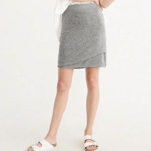 Abercrombie & Fitch Faux Wrap Knit Skirt